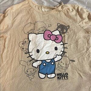 Hello Kitty Kids Tee - Cream and Blue